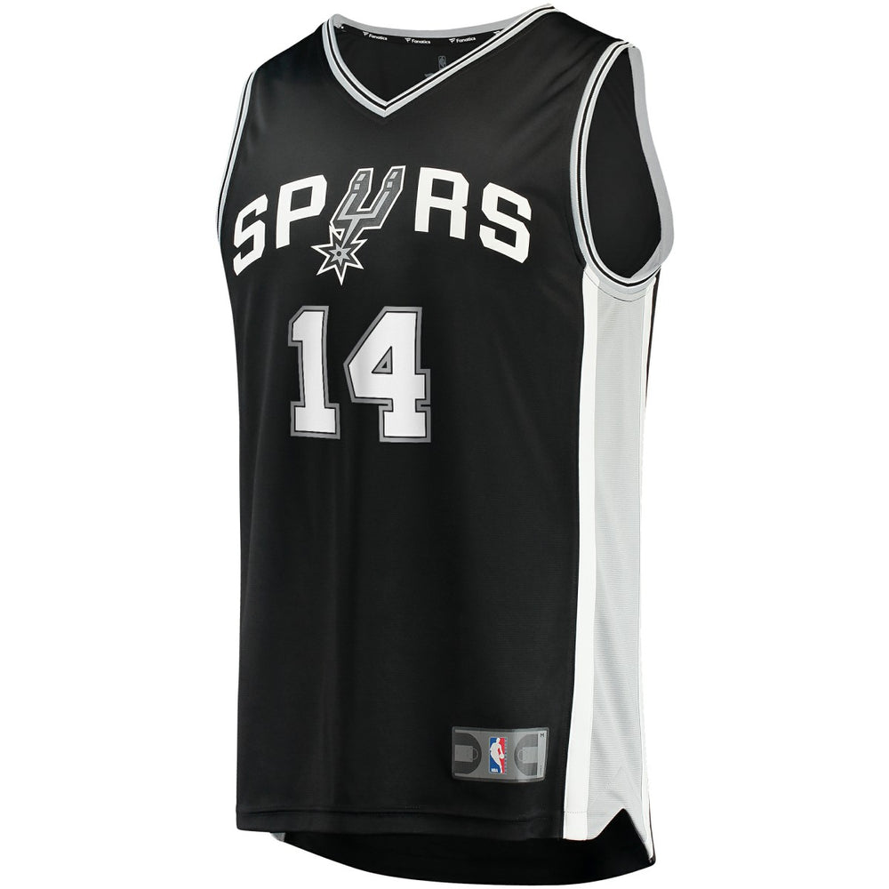 Blake Wesley San Antonio Spurs Fast Break Replica Player Jersey - Icon Edition - Black
