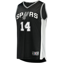 Blake Wesley San Antonio Spurs Fast Break Replica Player Jersey - Icon Edition - Black