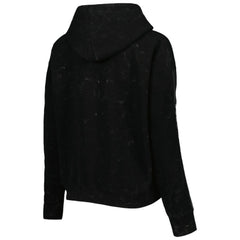 Chicago Cubs The Wild Collective Women's Marble Pullover Hoodie Black