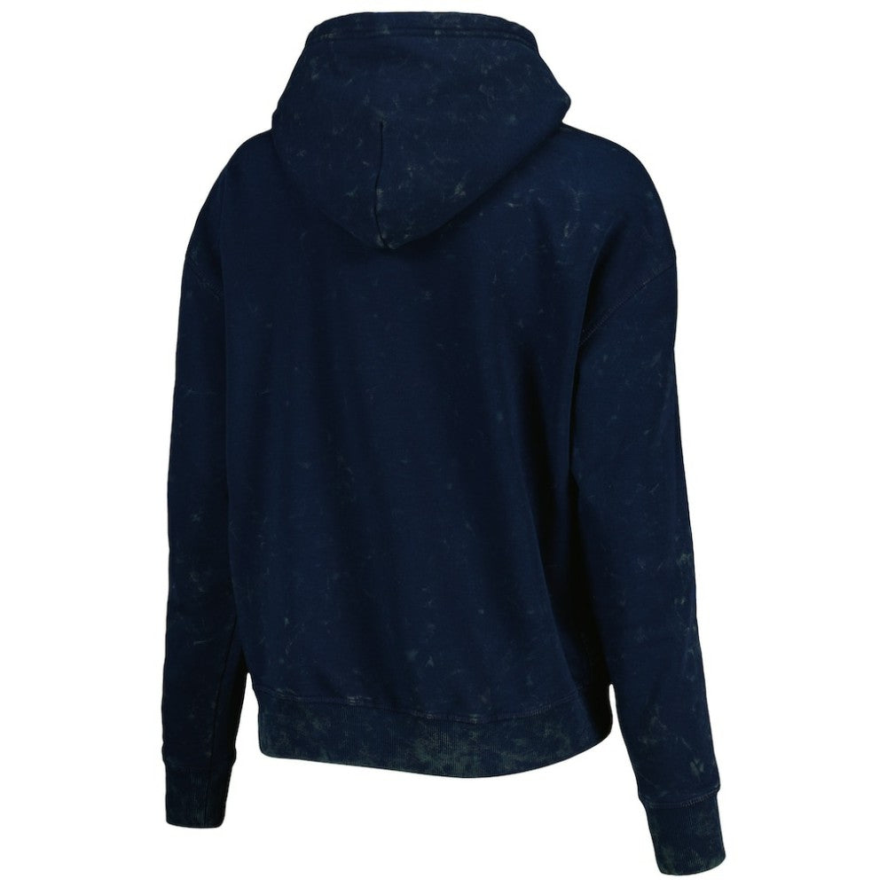 New York Yankees The Wild Collective Women's Marble Pullover Hoodie Navy