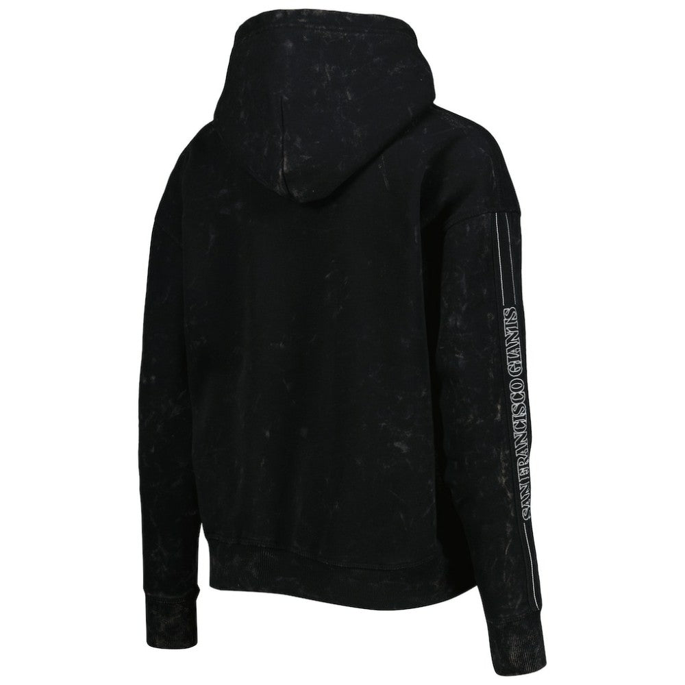 San Francisco Giants The Wild Collective Women's Marble Pullover Hoodie Black