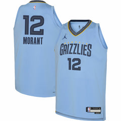 Ja Morant Memphis Grizzlies Jordan Brand Youth Swingman Jersey - Statement Edition - Light Blue outlet