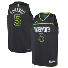 Anthony Edwards Minnesota Timberwolves Jordan Brand Youth Swingman Jersey - Statement Edition - Black on sale