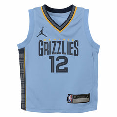 Ja Morant Memphis Grizzlies Jordan Brand Preschool 2022/23 Statement Edition Jersey - Light Blue on sale