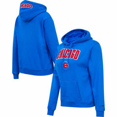 Chicago Cubs Pro Standard Women's Classic Fleece Pullover Hoodie Royal