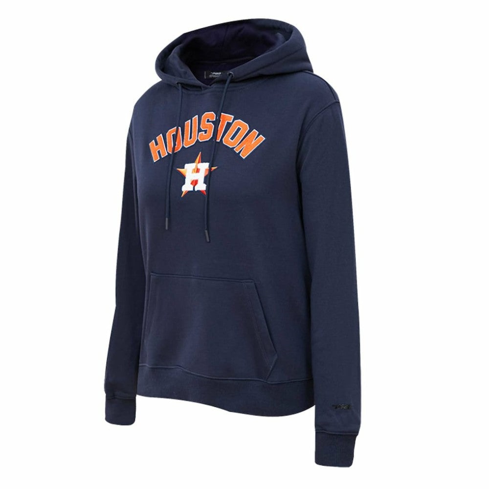 Houston Astros Pro Standard Women's Classic Fleece Pullover Hoodie Navy