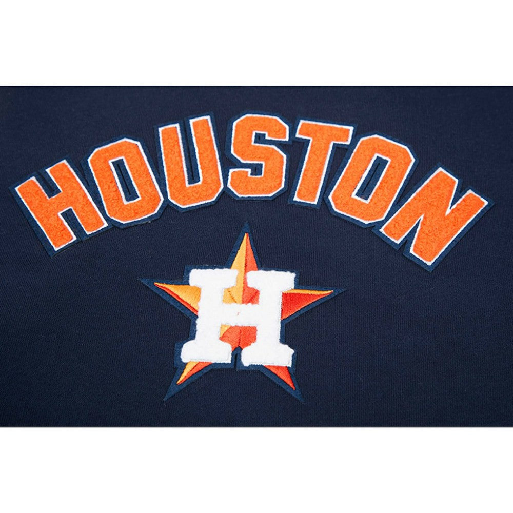 Houston Astros Pro Standard Women's Classic Fleece Pullover Hoodie Navy