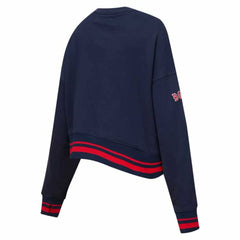 Boston Red Sox Pro Standard Women's Mash Up Pullover Sweatshirt Navy