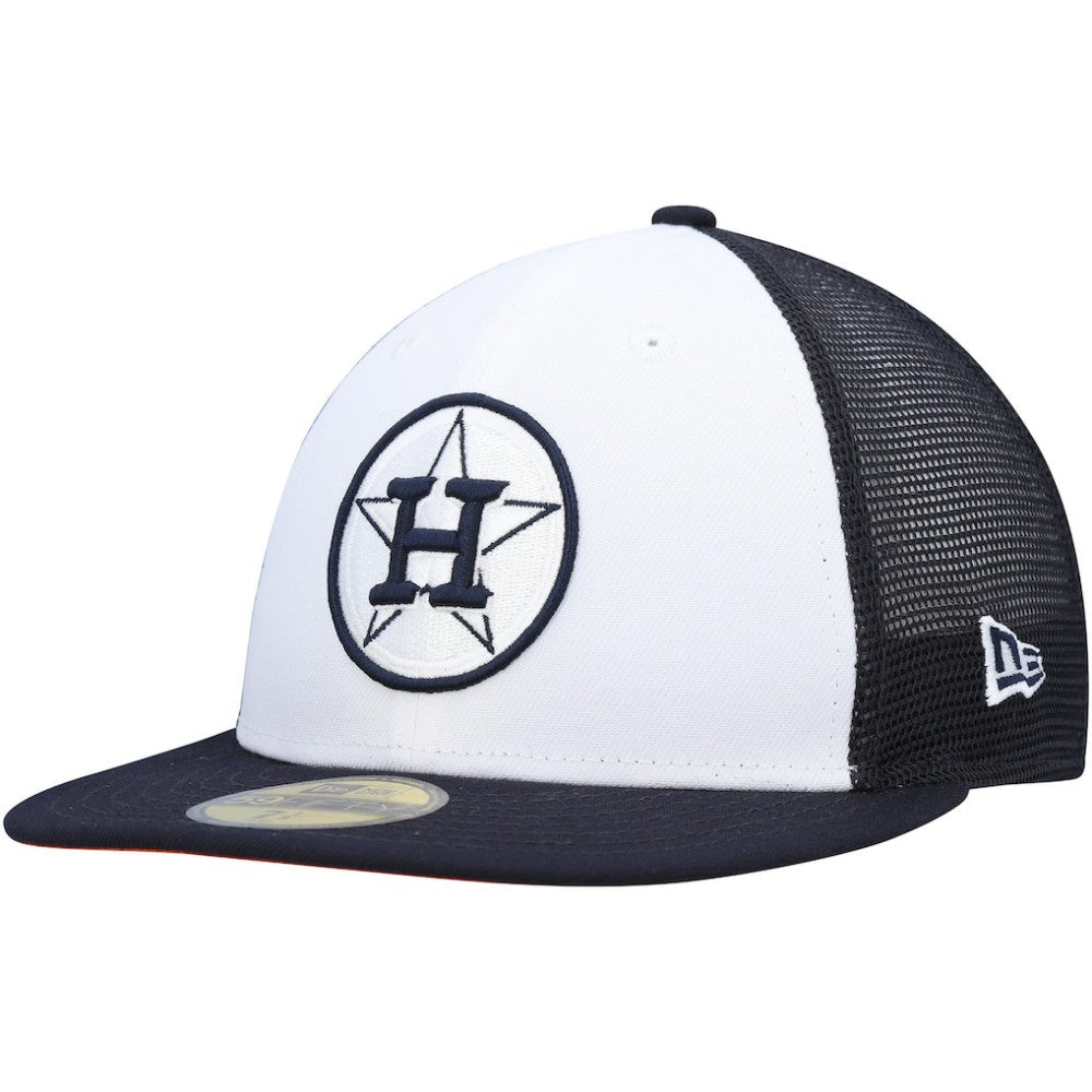 Houston Astros 2023 On-Field Batting Practice 59FIFTY Fitted Hat White/Navy | New Era