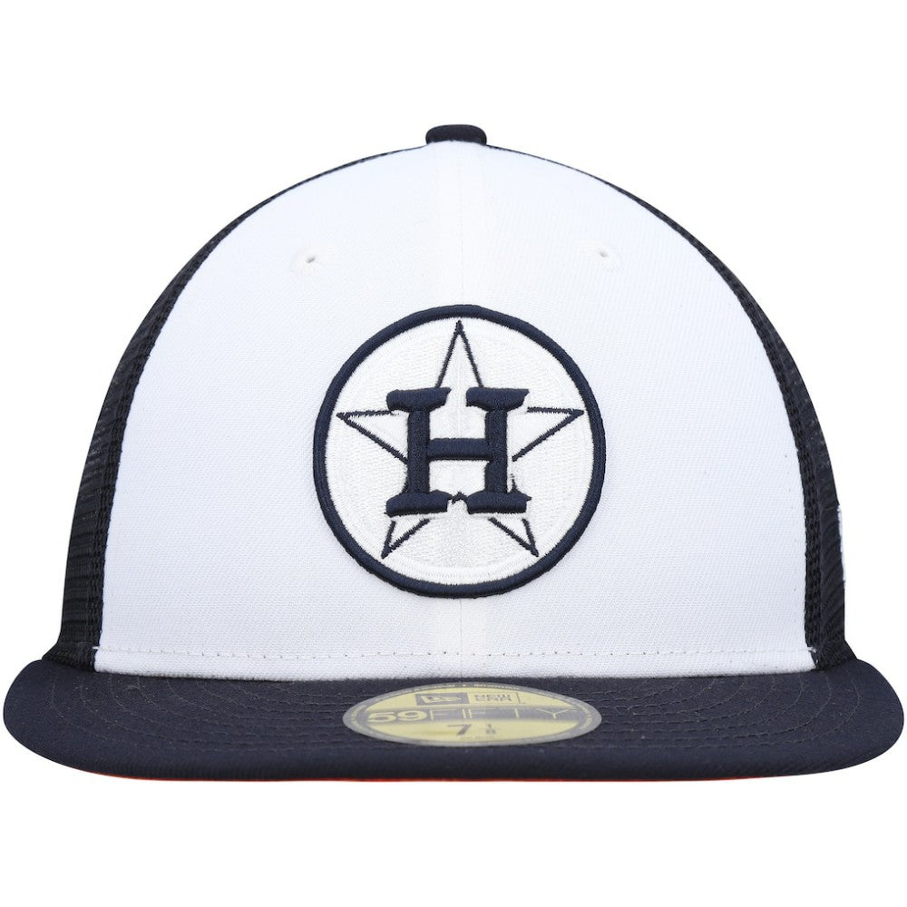 Houston Astros 2023 On-Field Batting Practice 59FIFTY Fitted Hat White/Navy | New Era