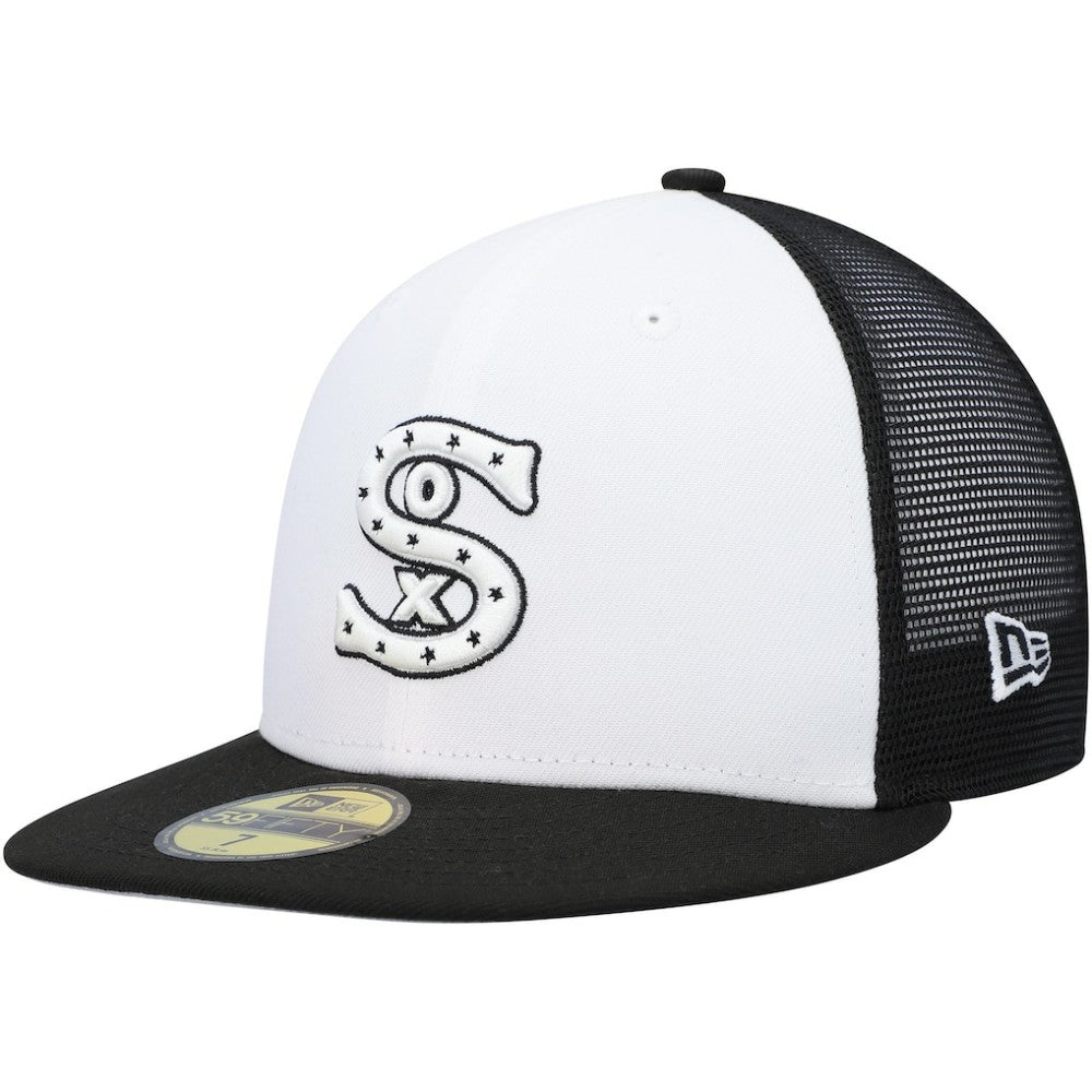 Chicago White Sox 2023 On-Field Batting Practice 59FIFTY Fitted Hat White/Black | New Era