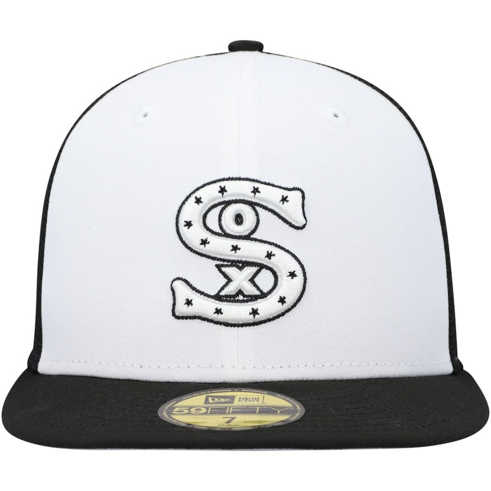 Chicago White Sox 2023 On-Field Batting Practice 59FIFTY Fitted Hat White/Black | New Era