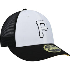 Pittsburgh Pirates 2023 On-Field Batting Practice Low Profile 59FIFTY Fitted Hat White/Black | New Era