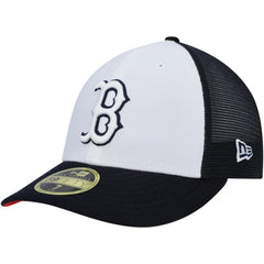 Boston Red Sox 2023 On-Field Batting Practice Low Profile 59FIFTY Fitted Hat White/Navy | New Era