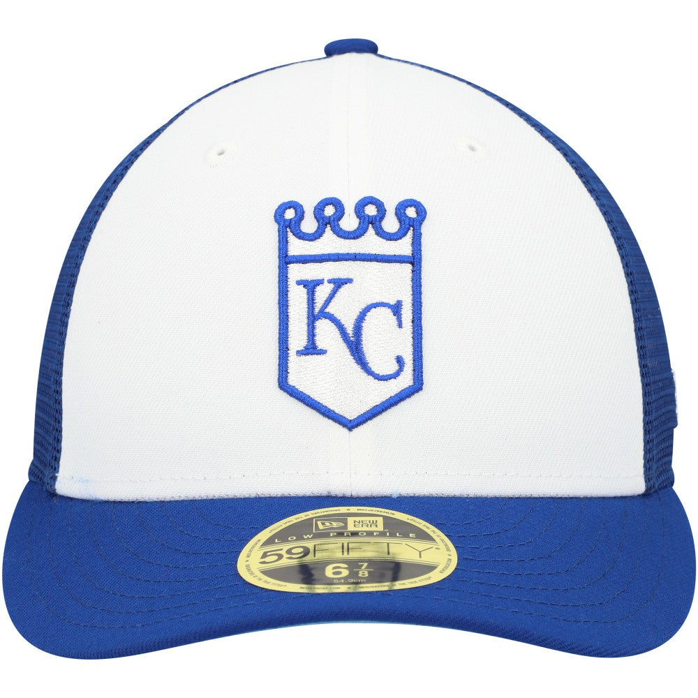 Kansas City Royals 2023 On-Field Batting Practice Low Profile 59FIFTY Fitted Hat Royal/White | New Era