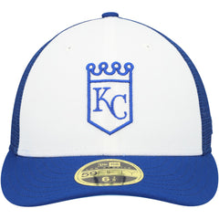 Kansas City Royals 2023 On-Field Batting Practice Low Profile 59FIFTY Fitted Hat Royal/White | New Era