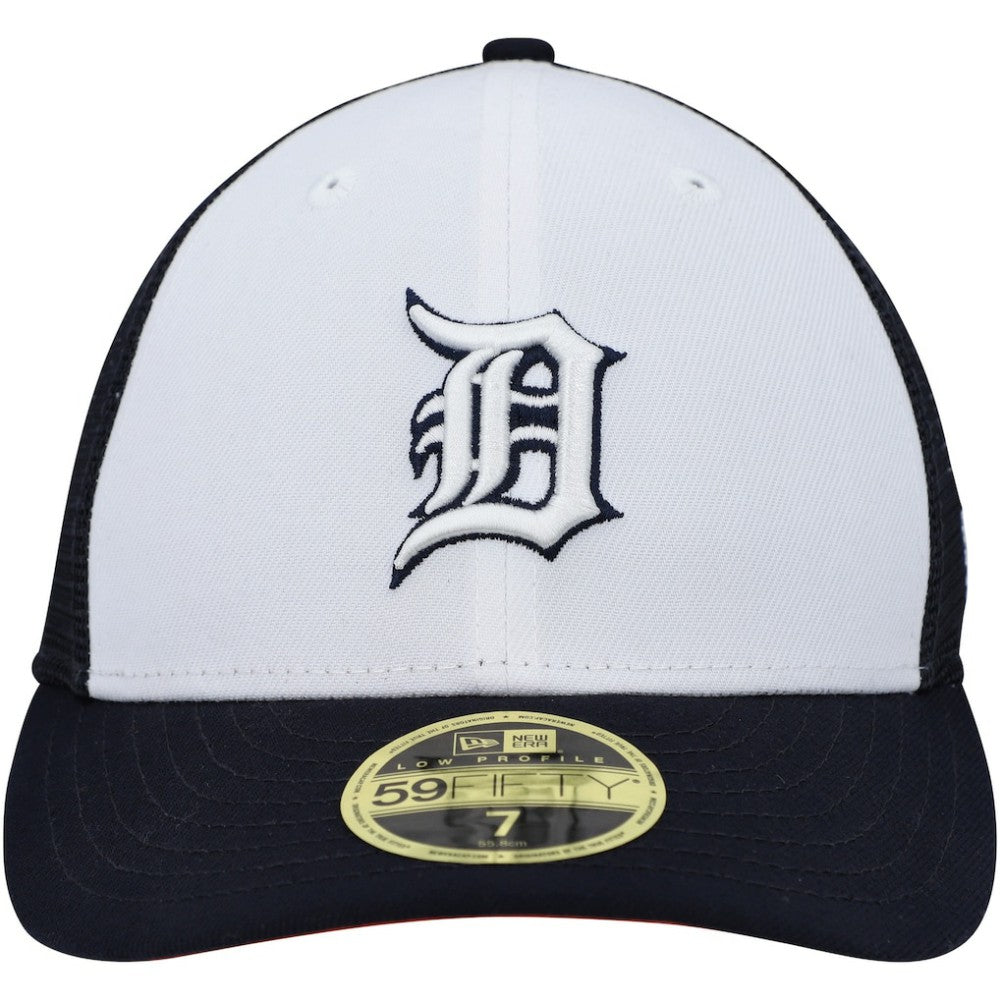 Detroit Tigers 2023 On-Field Batting Practice Low Profile 59FIFTY Fitted Hat White/Navy | New Era