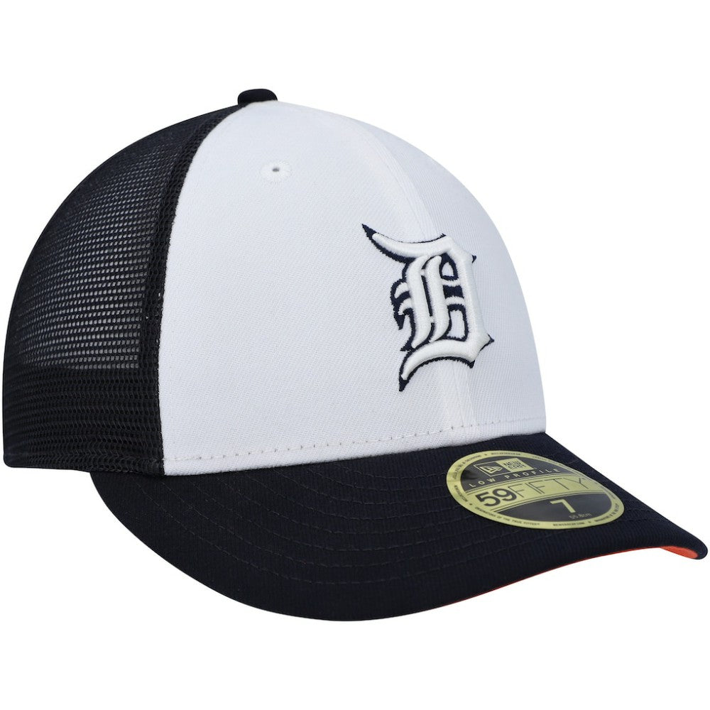 Detroit Tigers 2023 On-Field Batting Practice Low Profile 59FIFTY Fitted Hat White/Navy | New Era