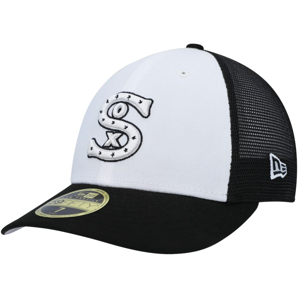 Chicago White Sox 2023 On-Field Batting Practice Low Profile 59FIFTY Fitted Hat White/Black | New Era