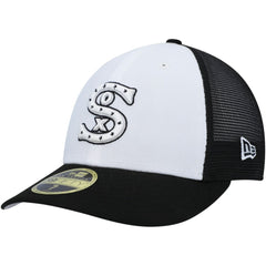 Chicago White Sox 2023 On-Field Batting Practice Low Profile 59FIFTY Fitted Hat White/Black | New Era