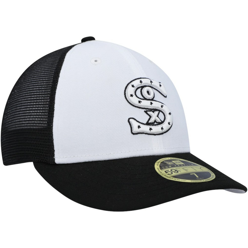 Chicago White Sox 2023 On-Field Batting Practice Low Profile 59FIFTY Fitted Hat White/Black | New Era