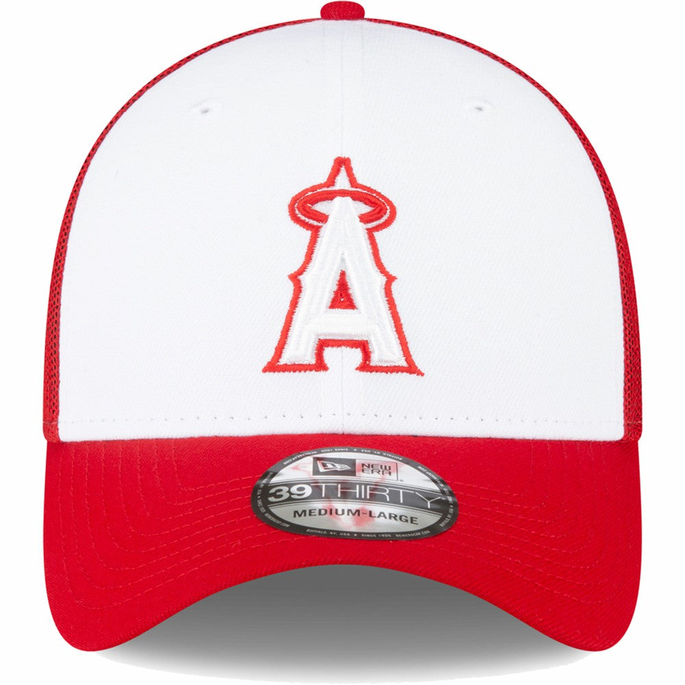 Los Angeles Angels 2023 On-Field Batting Practice 39THIRTY Flex Hat Red/White | New Era