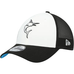 Miami Marlins 2023 On-Field Batting Practice 39THIRTY Flex Hat Black/White | New Era