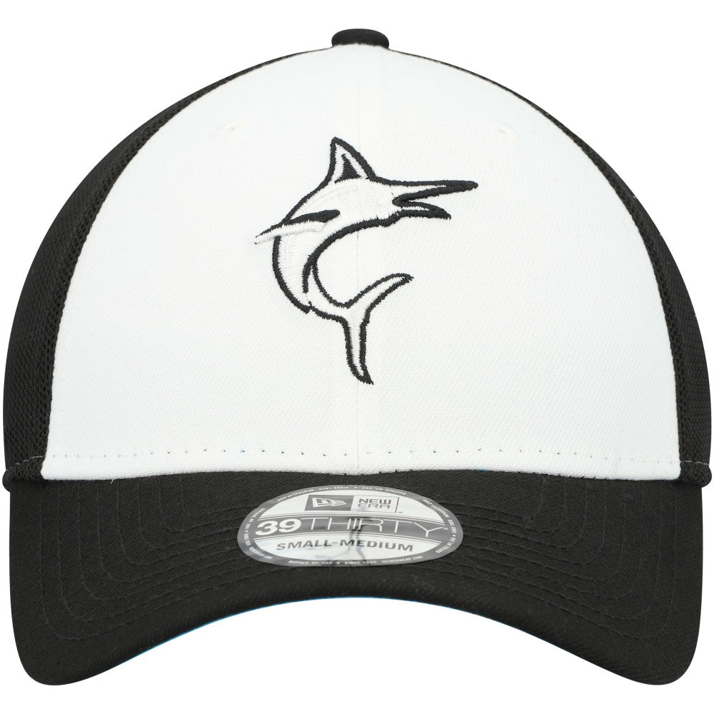 Miami Marlins 2023 On-Field Batting Practice 39THIRTY Flex Hat Black/White | New Era
