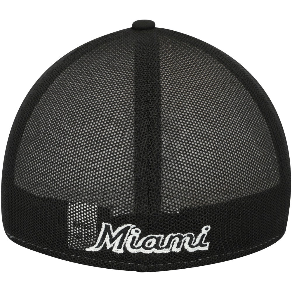 Miami Marlins 2023 On-Field Batting Practice 39THIRTY Flex Hat Black/White | New Era