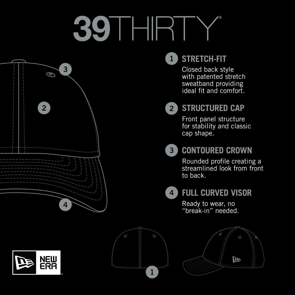 Miami Marlins 2023 On-Field Batting Practice 39THIRTY Flex Hat Black/White | New Era