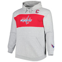 Alexander Ovechkin Washington Capitals Big & Tall Player Pullover Hoodie Heather Gray