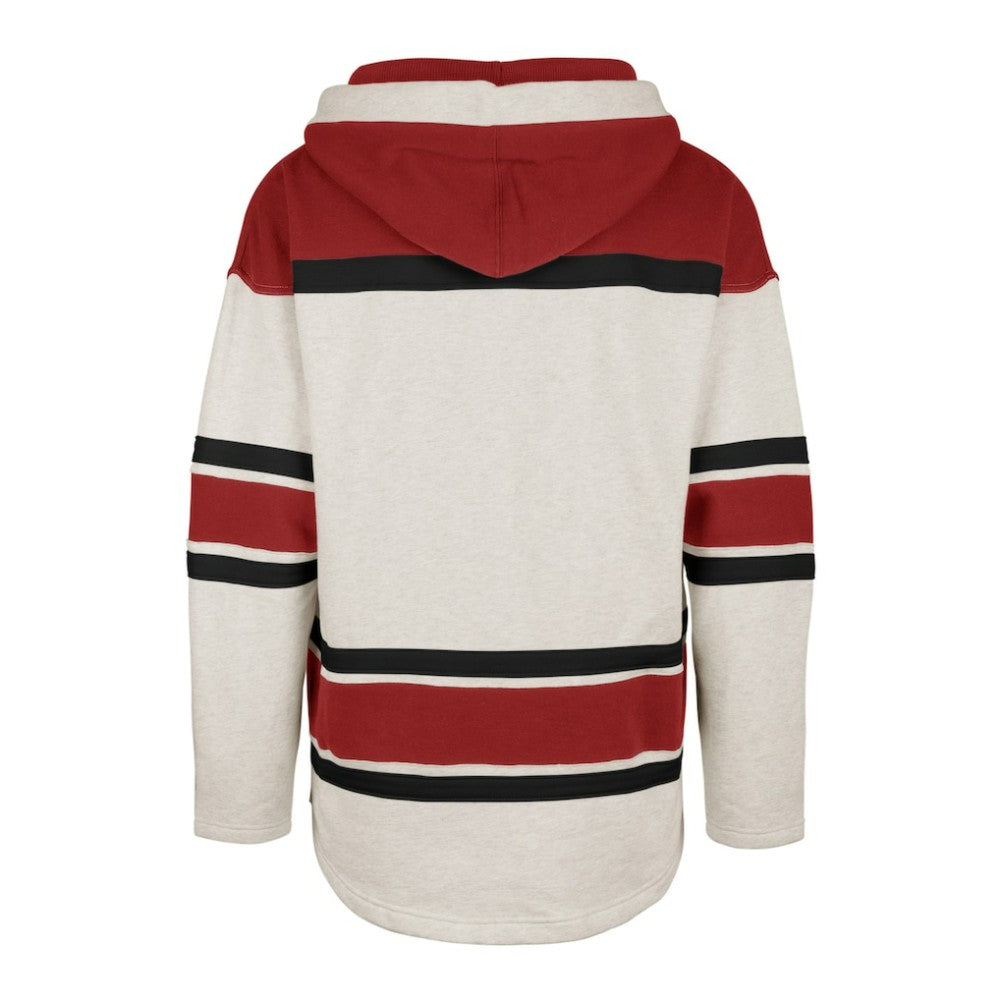 Detroit Red Wings '47 Rockaway Lace-Up Pullover Hoodie Oatmeal