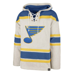 St. Louis Blues '47 Rockaway Lace-Up Pullover Hoodie Oatmeal