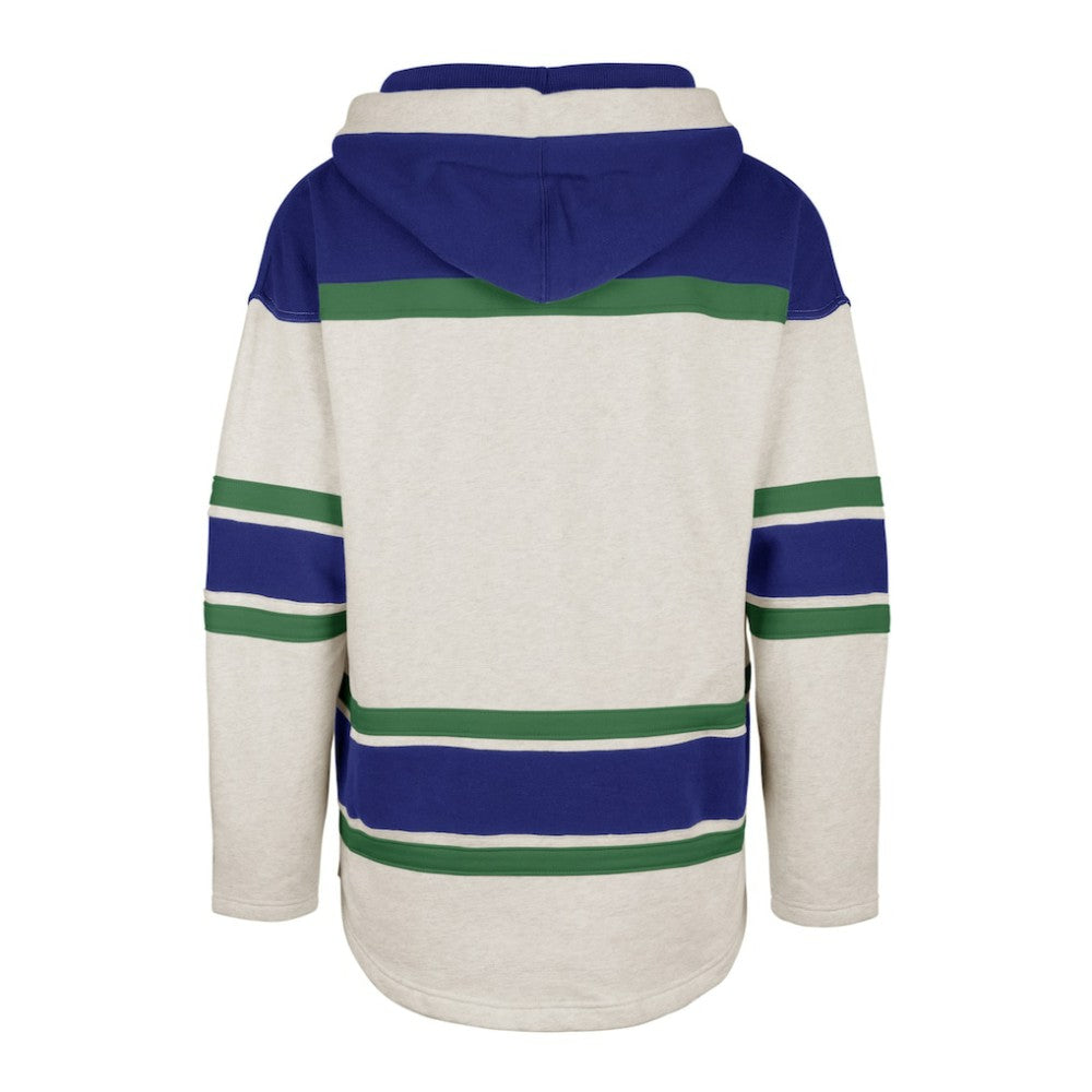 Vancouver Canucks '47 Rockaway Lace-Up Pullover Hoodie Oatmeal