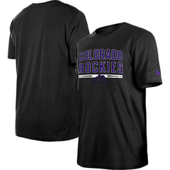 Colorado Rockies Batting Practice T-Shirt Black | New Era