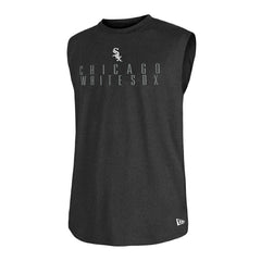 Chicago White Sox Team Muscle Tank Top Heather Black | New Era