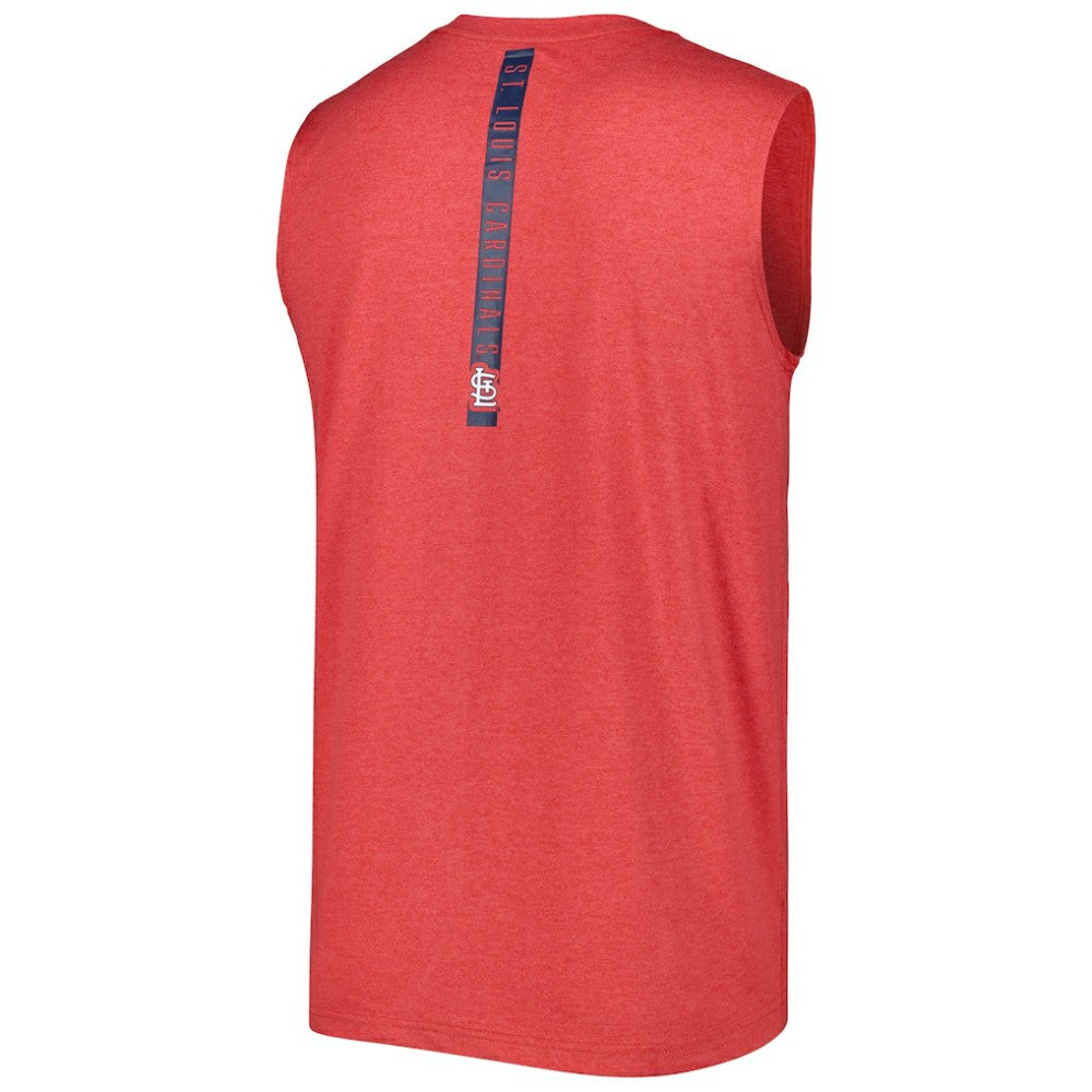 St. Louis Cardinals Team Muscle Tank Top Heather Red | New Era