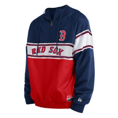 Boston Red Sox Ripstop Raglan Quarter-Zip Hoodie Navy | New Era