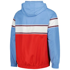 St. Louis Cardinals Ripstop Raglan Quarter-Zip Hoodie Light Blue | New Era