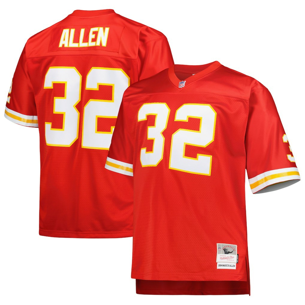 Marcus Allen Kansas City Chiefs Big & Tall 1994 Retired Player Replica Jersey - Red cheap