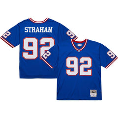 Michael Strahan New York Giants Big & Tall 1993 Retired Player Replica Jersey - Royal cheap