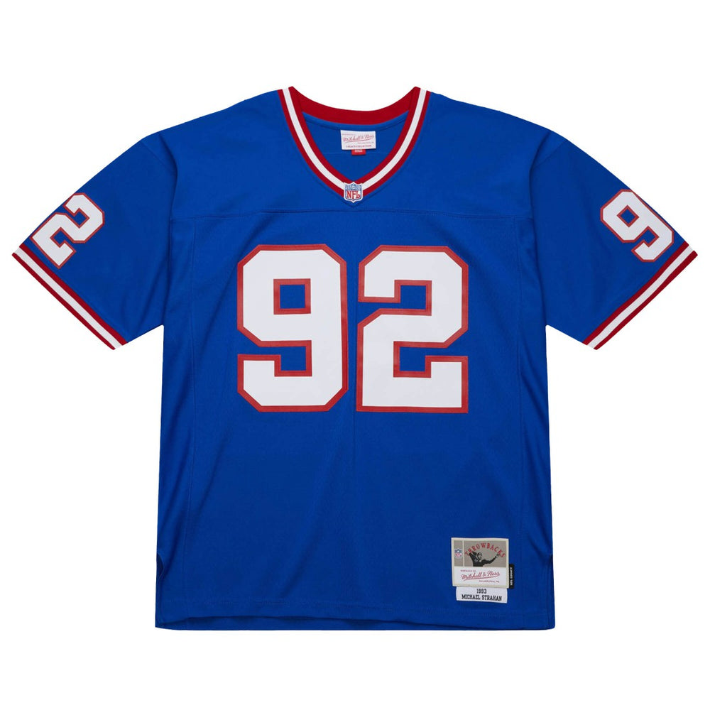 Michael Strahan New York Giants Big & Tall 1993 Retired Player Replica Jersey - Royal cheap