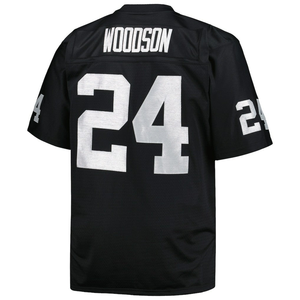 Charles Woodson Las Vegas Raiders Big & Tall 1998 Retired Player Replica Jersey - Black on sale