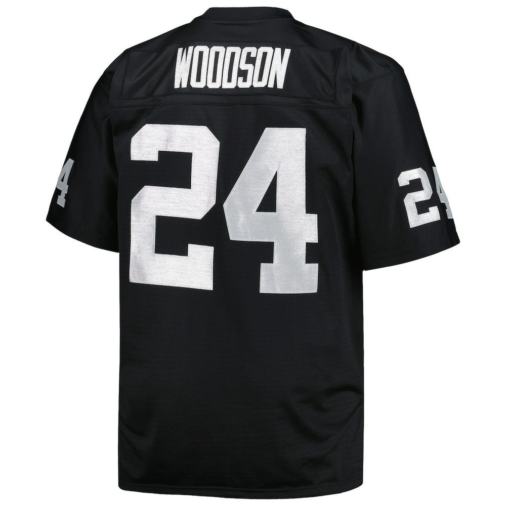 Charles Woodson Las Vegas Raiders Big & Tall 1998 Retired Player Replica Jersey - Black on sale