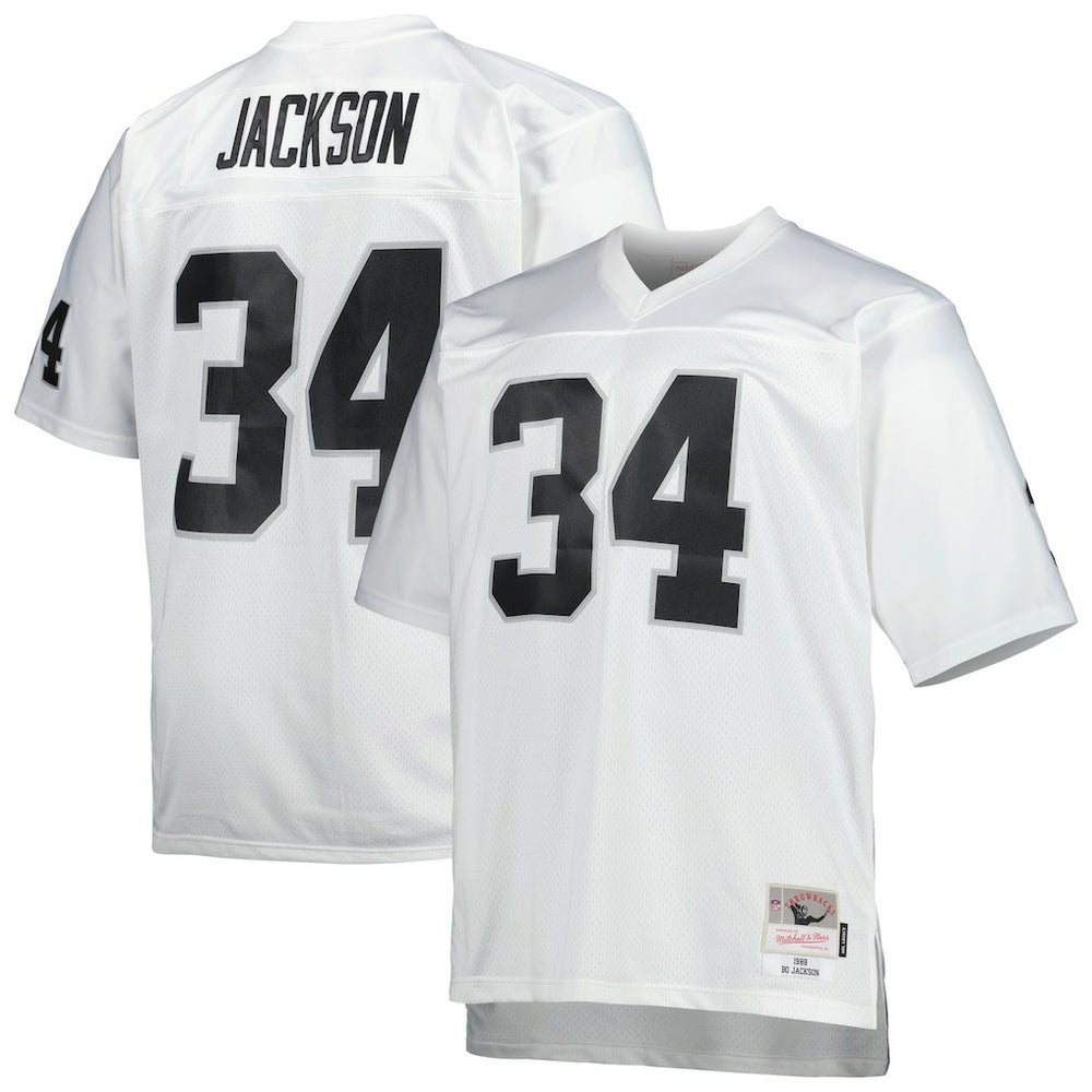 Bo Jackson Las Vegas Raiders Big & Tall 1988 Retired Player Replica Jersey - White for sale