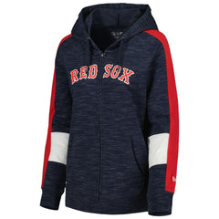 Boston Red Sox Women's Colorblock Full-Zip Hoodie Navy | New Era