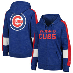 Chicago Cubs Women's Colorblock Full-Zip Hoodie Royal | New Era