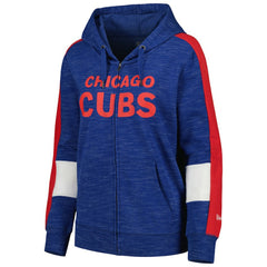 Chicago Cubs Women's Colorblock Full-Zip Hoodie Royal | New Era