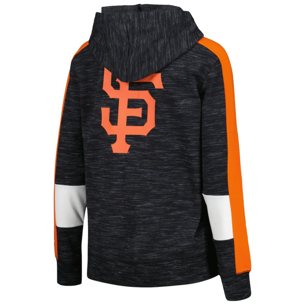 San Francisco Giants Women's Colorblock Full-Zip Hoodie Black | New Era