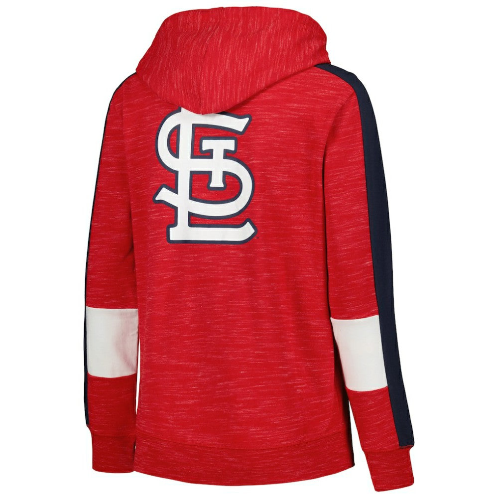 St. Louis Cardinals Women's Colorblock Full-Zip Hoodie Red | New Era